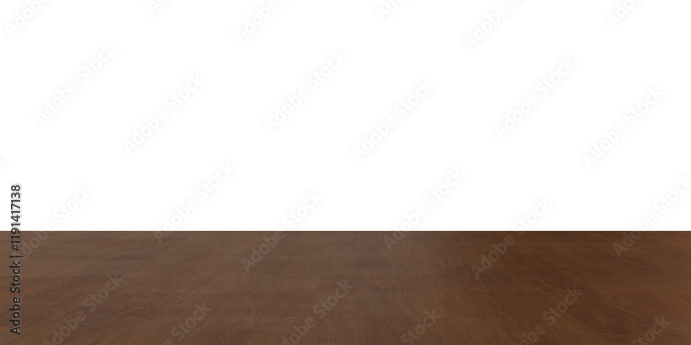 wood floor on isolated empty background