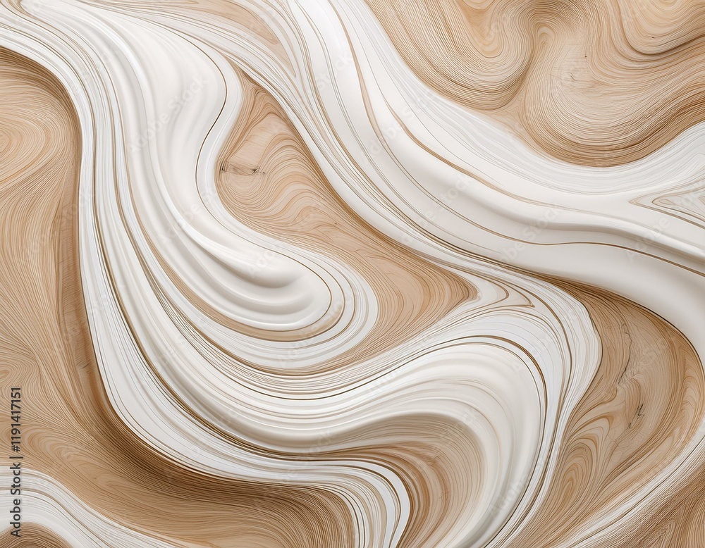 Generated image White and cream marble pattern, swirling lines in soft pastel tones, texture for an elegant Generated image White and cream marble pattern, swirling lines in soft pastel tones, texture for an elegant