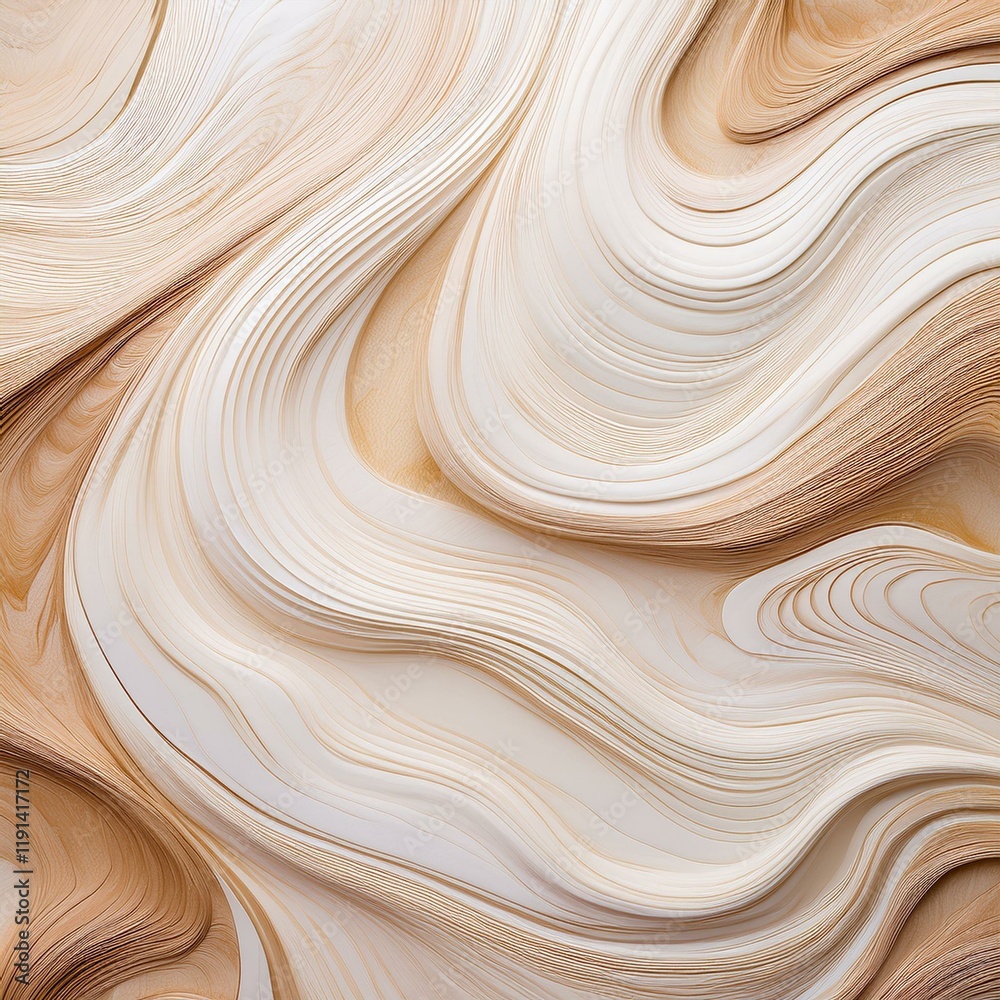 Generated image White and cream marble pattern, swirling lines in soft pastel tones, texture for an elegant Generated image White and cream marble pattern, swirling lines in soft pastel tones, texture for an elegant