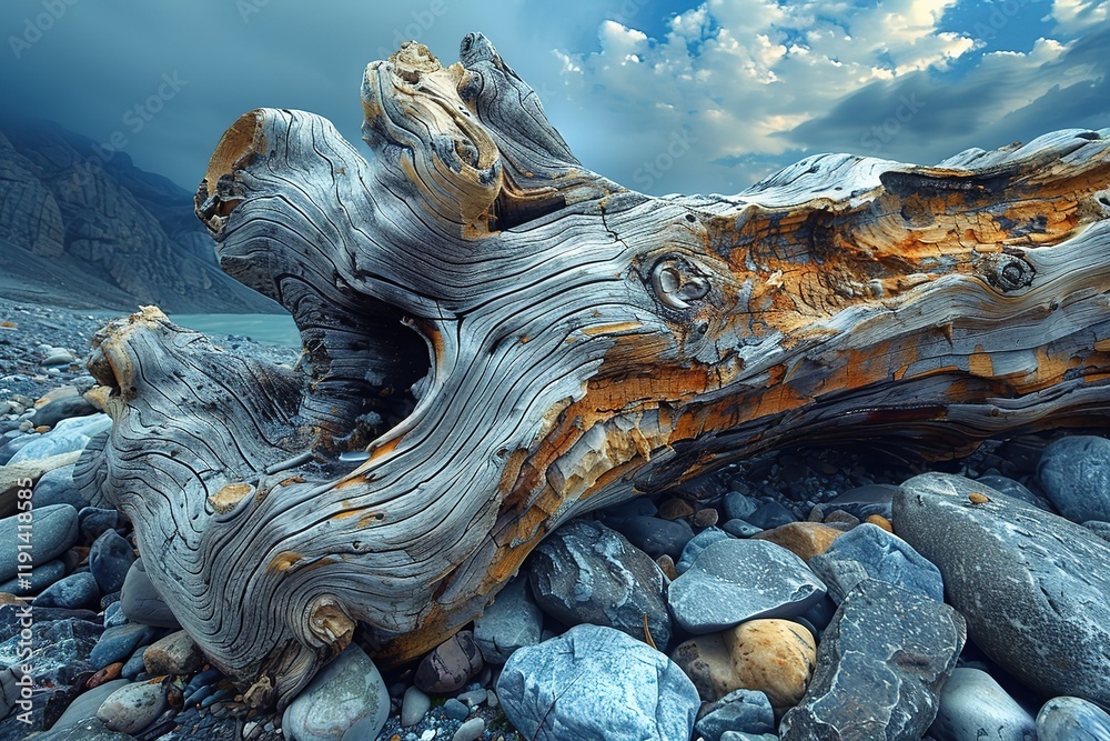 Obraz premium Rotten driftwood