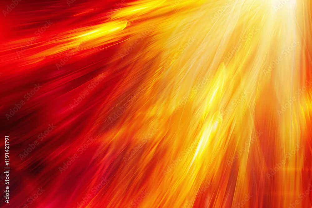 Abstract Red Background with Glowing Lights, Sparkles, and Digital Art for a Vibrant and Mystical Fantasy Design