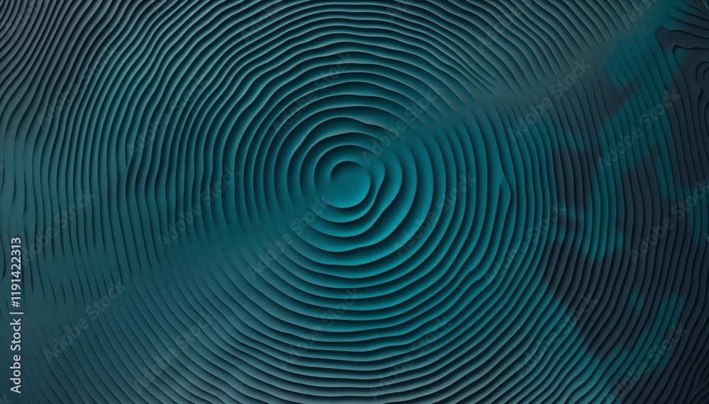 Abstract ripple effect background with concentric circles in calming teal and navy shades Abstract ripple effect background with concentric circles in calming teal and navy shades
