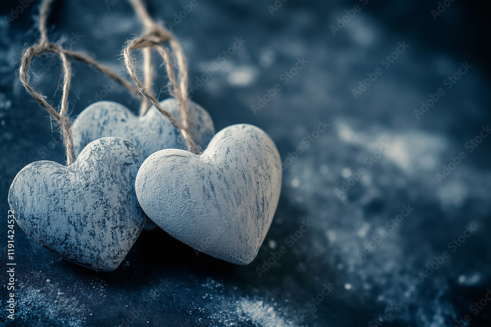 Obraz premium Hearts as a concept for Valentine's Day. Good for any project.