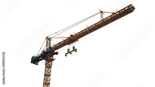 tower  crane isolated on white background