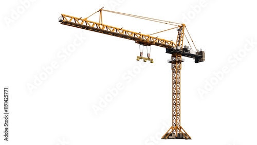 tower  crane isolated on white background