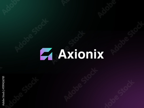 background with glowing light. tech logo design. tech, technology, vector, svg, letter logo, web3, arounda, business.