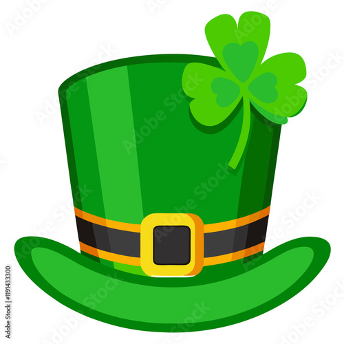 A bright green top leprechaun hat