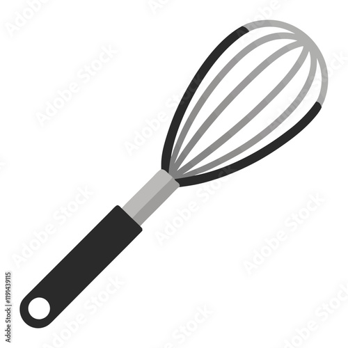 kitchen whisk isolated on white