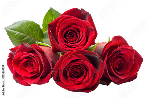 Fototapeta Naklejka Na Ścianę i Meble -  red roses isolated on white