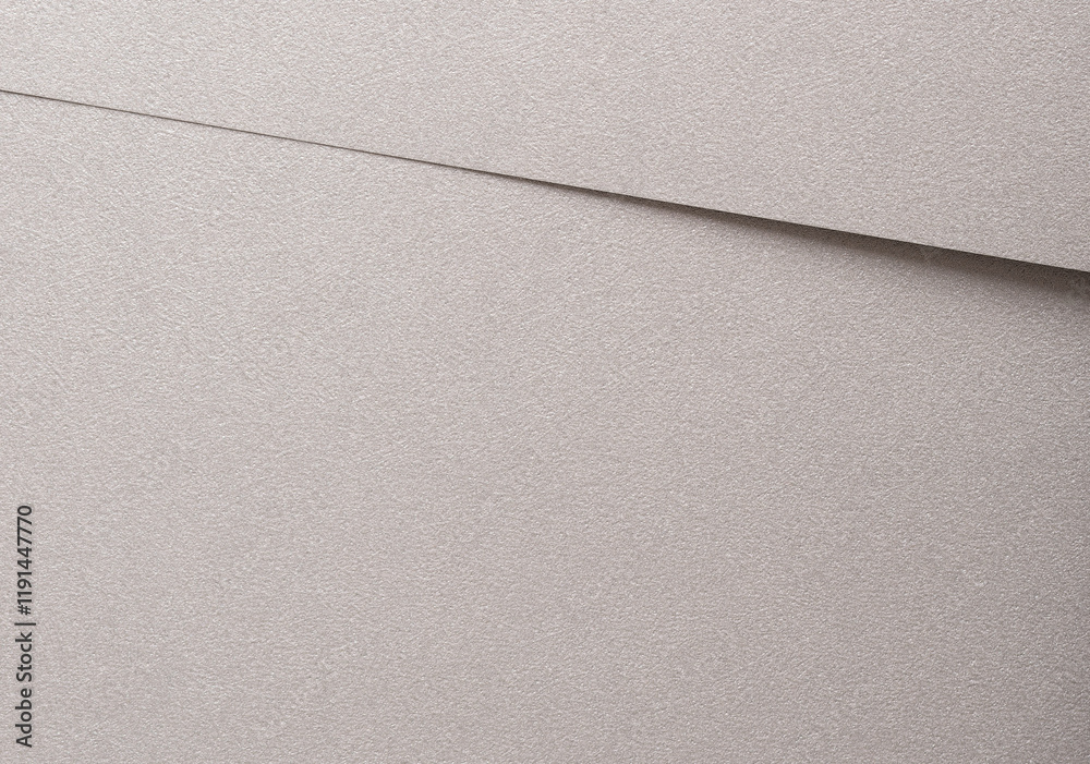 Fototapeta premium Ash gray paper background with a smooth, pearlescent finish and diagonal patterns. Light, reflective tones and a grainy texture create a sophisticated, radiant, and stylish design.