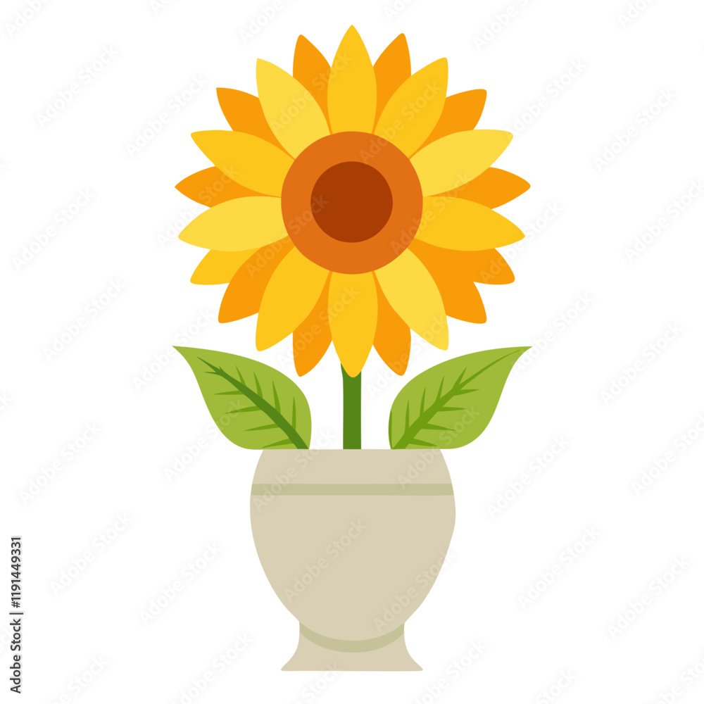 Obraz premium sunflower in a vase