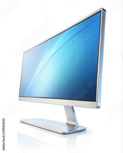 Modern PC Monitor Display, High-Resolution Screen for a Minimalist Computer Workspace – Technology, Digital Display, and Office Setup