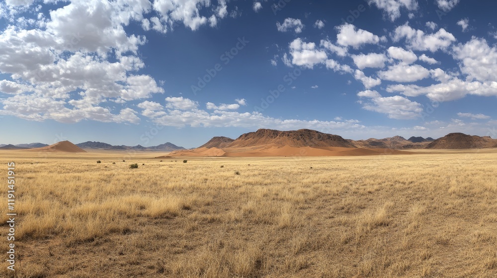 Stunning Desert Landscape Under a Dramatic Sky Stunning Desert Landscape Under a Dramatic Sky