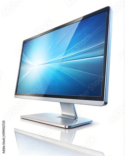 Modern PC Monitor Display, High-Resolution Screen for a Minimalist Computer Workspace – Technology, Digital Display, and Office Setup