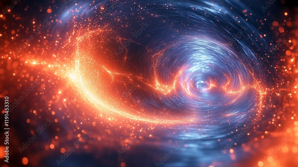 Vibrant Cosmic Vortex of Light and Energy in Deep Space Vibrant Cosmic Vortex of Light and Energy in Deep Space