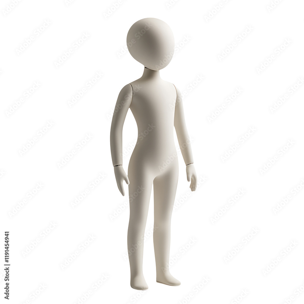 3D Abstract Character Model Isolated on Transparent Background for Design Use 3D Abstract Character Model Isolated on Transparent Background for Design Use