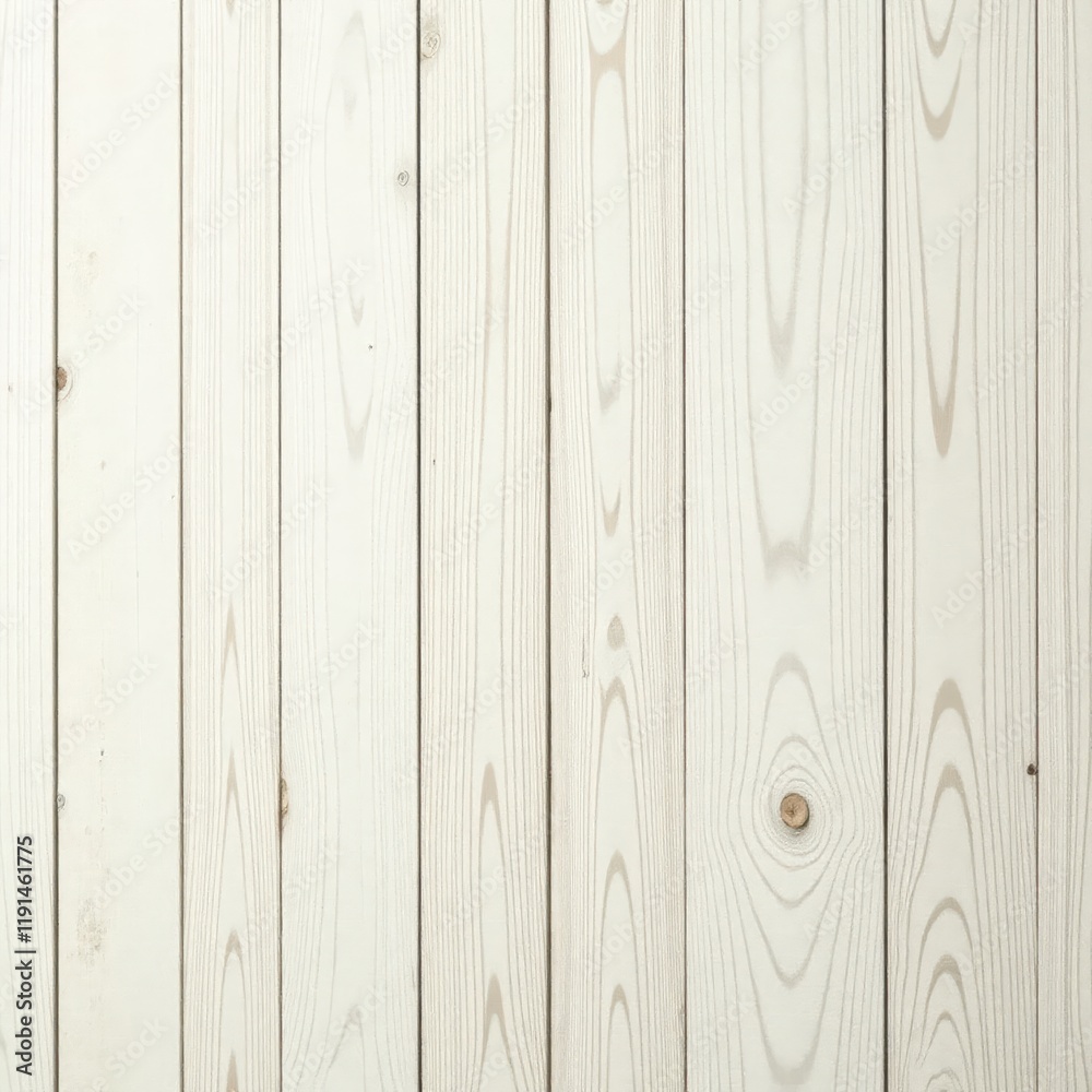 Obraz premium Creamy white wood backdrop, subtle grain, soft light, vintage, stock, texture