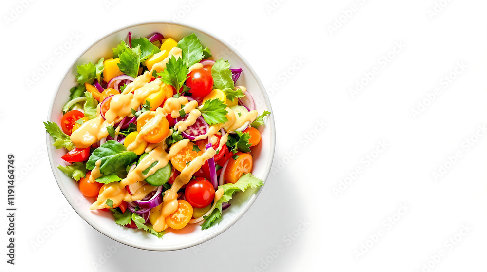 Vegetable Salad with Creamy Dressing Vegetable Salad with Creamy Dressing