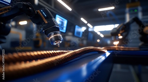 Futuristic Factory: Robotic Precision Welding
