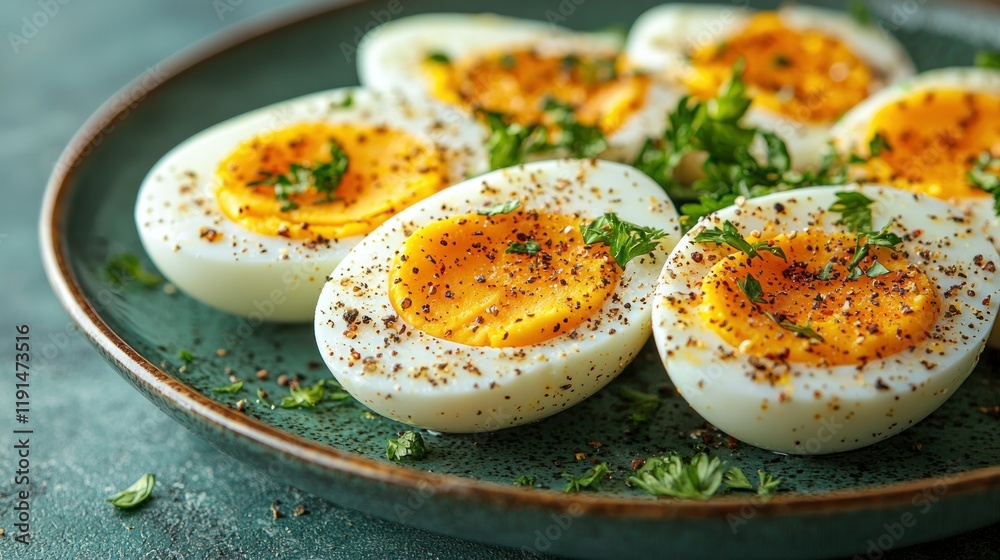 Delicious Boiled Eggs with Spices and Herbs Delicious Boiled Eggs with Spices and Herbs