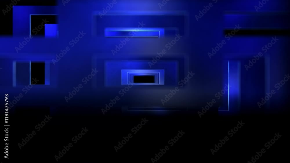 Matte Blue Abstract Cross Geometric Frames on Transparent Background Looped Matte Blue Abstract Cross Geometric Frames on Transparent Background Looped