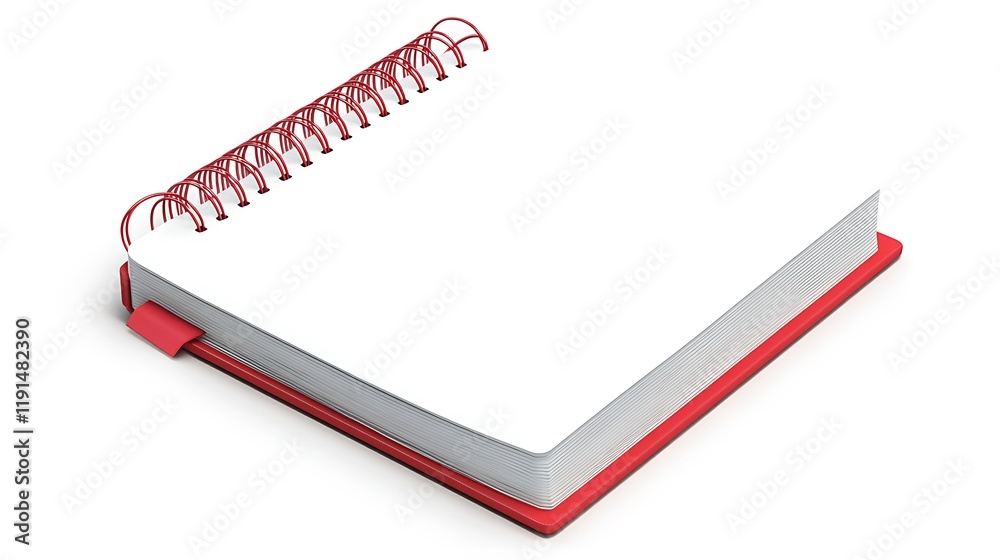 Blank white calendar on white background, mockup.