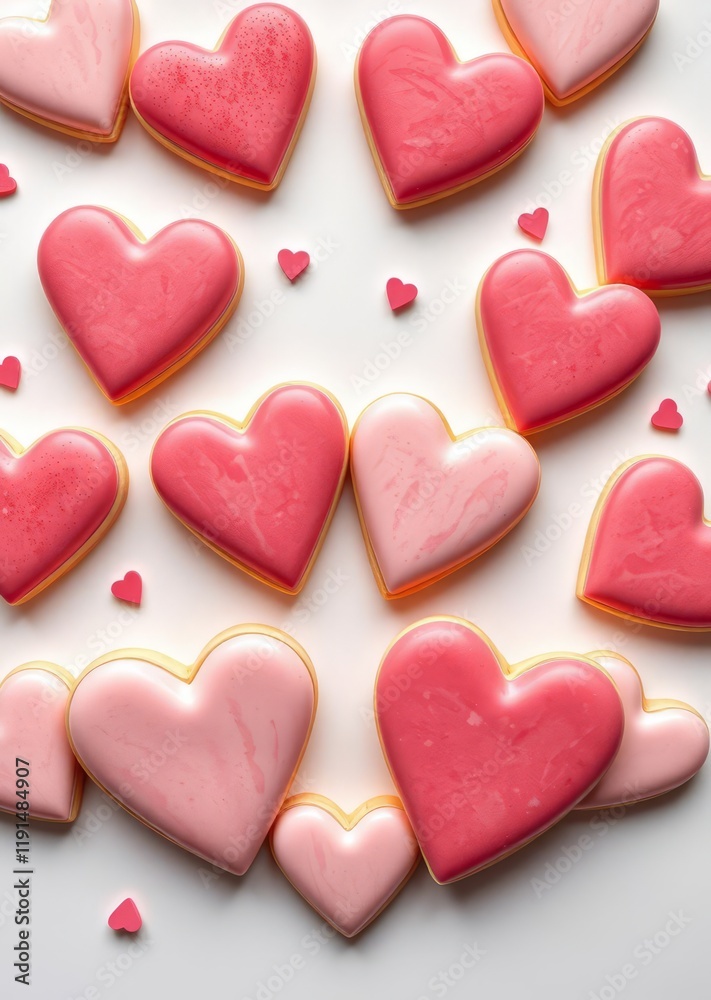 Valentine cookies in pink and white colors hug and kiss letter shaped isolated over white background top view vertical valentines love heart valentine vector romantic day holiday Valentine cookies in pink and white colors hug and kiss letter shaped isolated over white background top view vertical valentines love heart valentine vector romantic day holiday