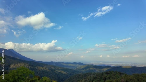 mountains and clouds