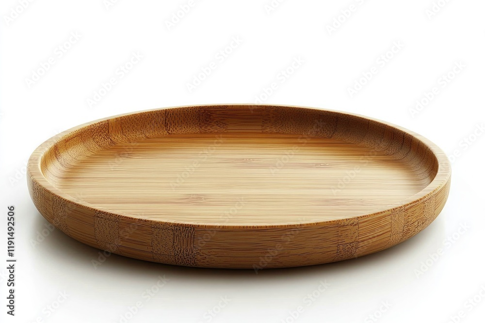 Natural bamboo tray with smooth edges showcases minimalist elega Natural bamboo tray with smooth edges showcases minimalist elega