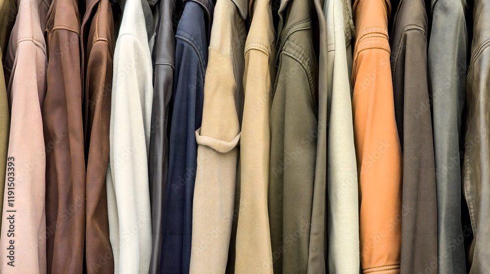 Variety of Suits in Clothing Store Variety of Suits in Clothing Store