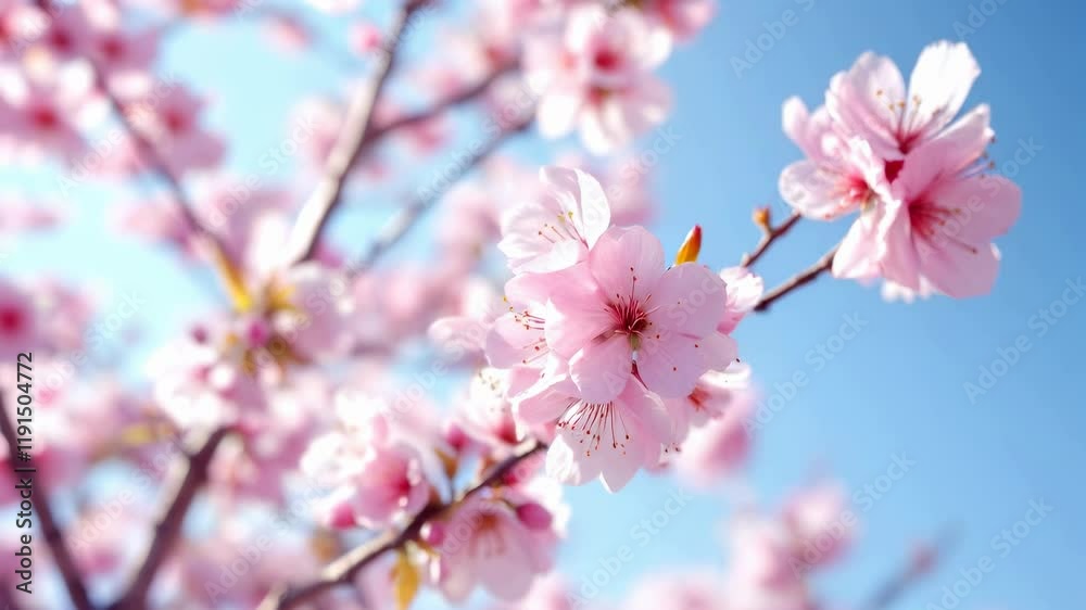 Cherry Blossoms in Bloom: A Serene Spring Day Cherry Blossoms in Bloom: A Serene Spring Day