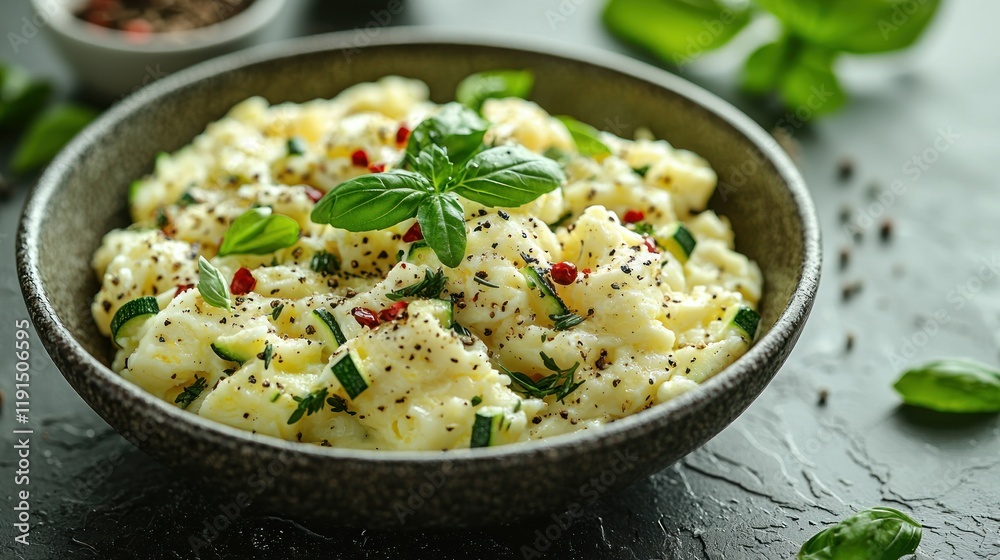 Creamy Scrambled Eggs with Zucchini and Basil: A Delicious and Healthy Breakfast or Brunch Recipe Creamy Scrambled Eggs with Zucchini and Basil: A Delicious and Healthy Breakfast or Brunch Recipe