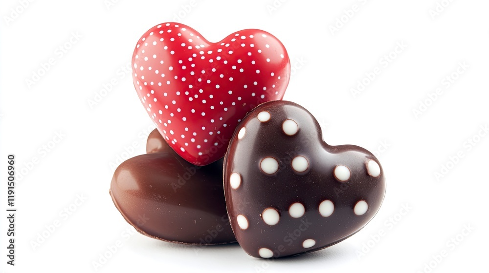 Valentine's sweetness heart-shaped chocolate treats photography Valentine's sweetness heart-shaped chocolate treats photography