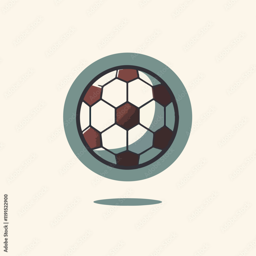 Obraz premium vector illustration of ball in soccer