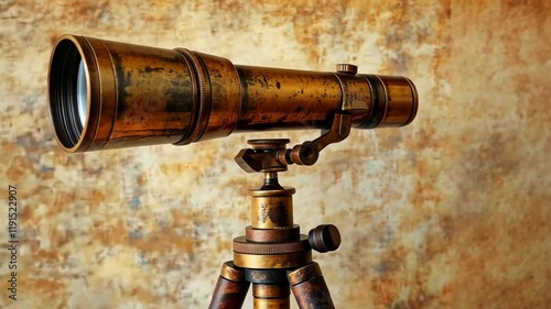 Wallpaper Mural Vintage brass telescope with detailed craftsmanship on display indoors Torontodigital.ca