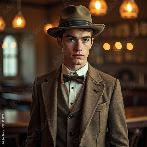 portrait of a man with a hat