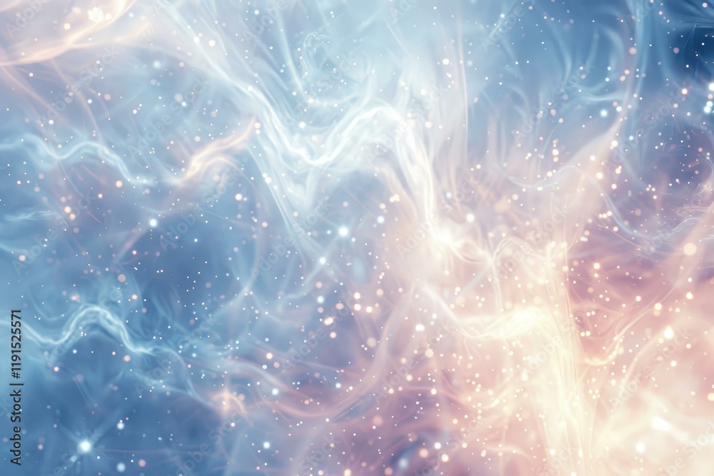 Pastel colors nebula with glowing clouds floating in the universe, with a beautiful abstract design Pastel colors nebula with glowing clouds floating in the universe, with a beautiful abstract design