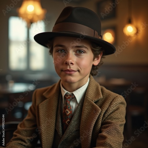 portrait of a man with a hat