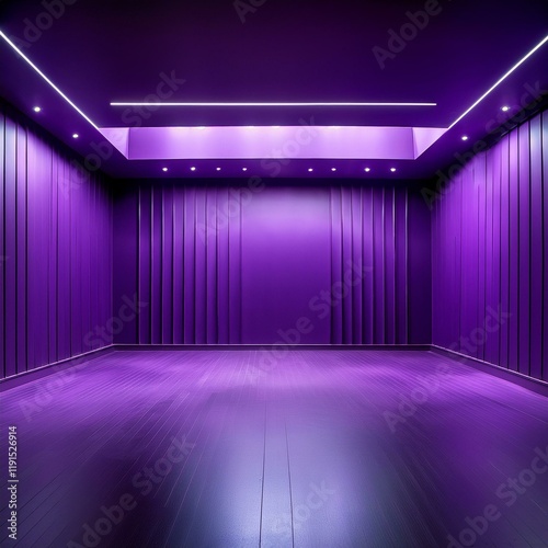 Wallpaper Mural Generated image A vacant purple studio room serves as a backdrop for showcasing various products  Torontodigital.ca