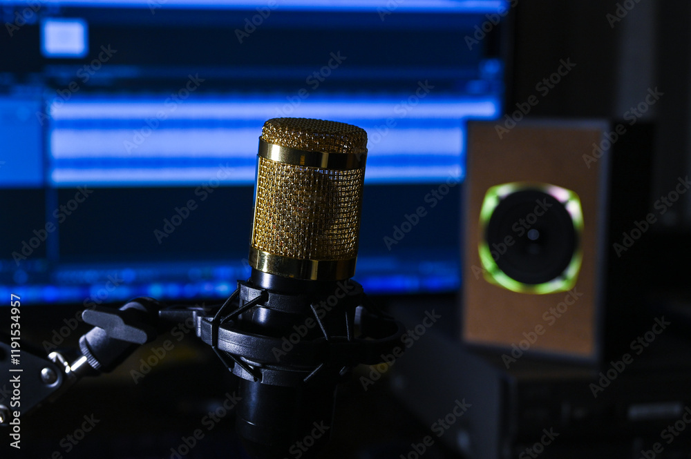 studio dynamic microphone for recording vocals and podcasts