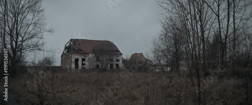 Abandoned barn anamorphic