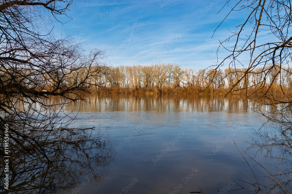 The river Tisza in Kanizsa in Serbia The river Tisza in Kanizsa in Serbia