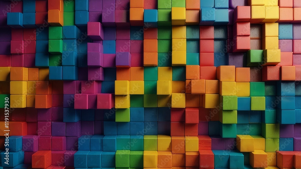 abstract colorful background with cubes abstract colorful background with cubes