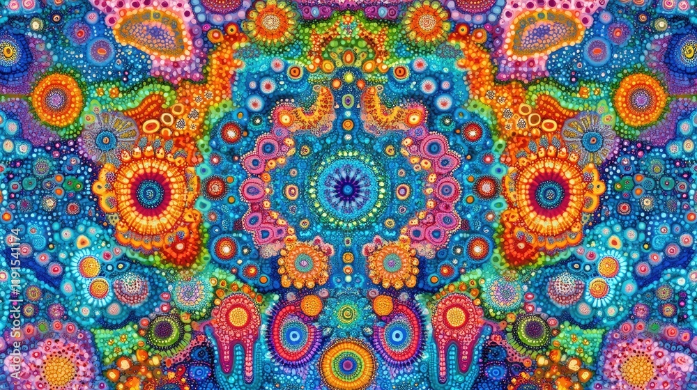 Vibrant Abstract Colorful Mandala Art Design Vibrant Abstract Colorful Mandala Art Design