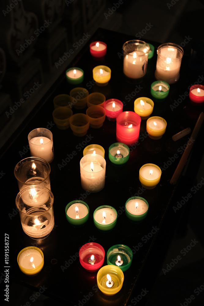vela igreja colorido religião cera