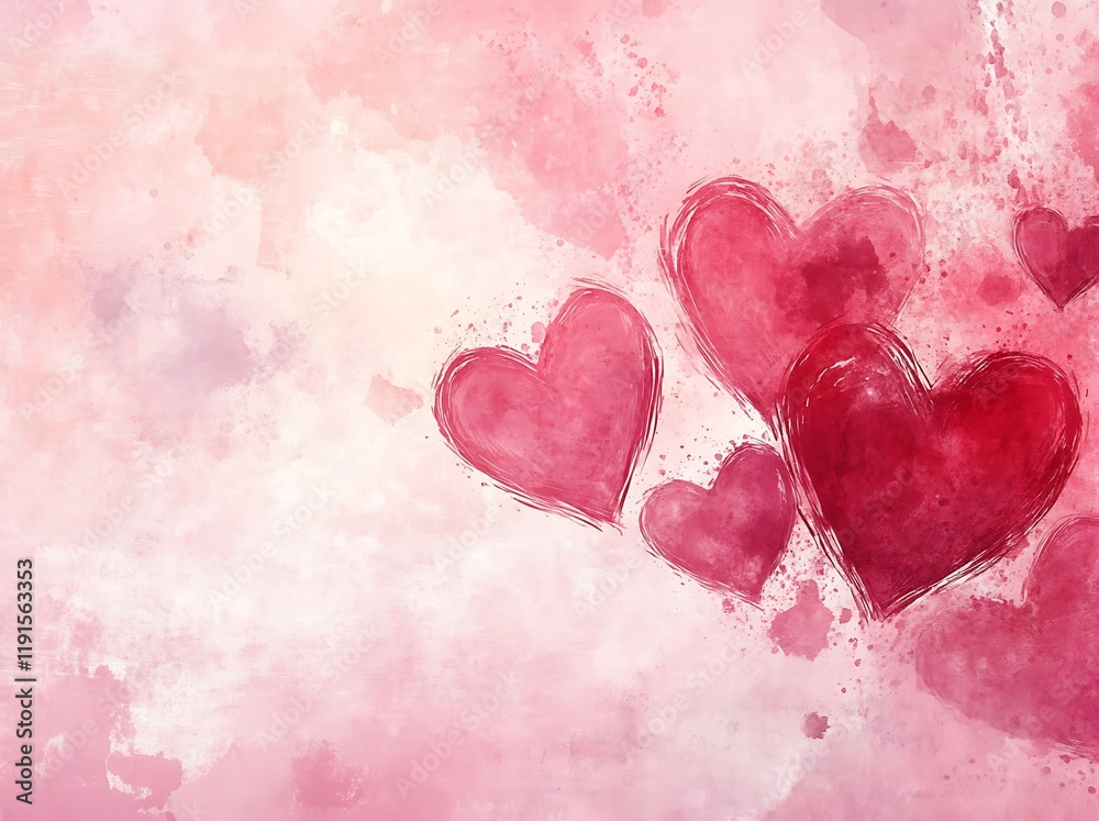 Fototapeta premium grunge valentine background with heart