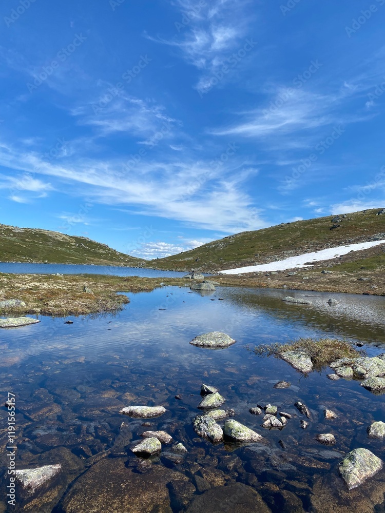 Fototapeta premium lake in the mountains