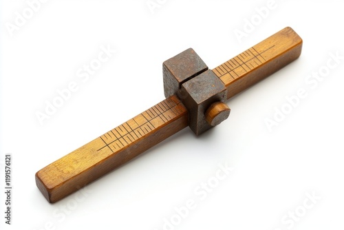 Vintage Wooden Measuring Tool photo