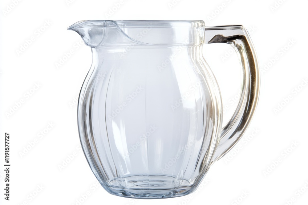 Elegant Clear Glass Pitcher for Drinks Elegant Clear Glass Pitcher for Drinks