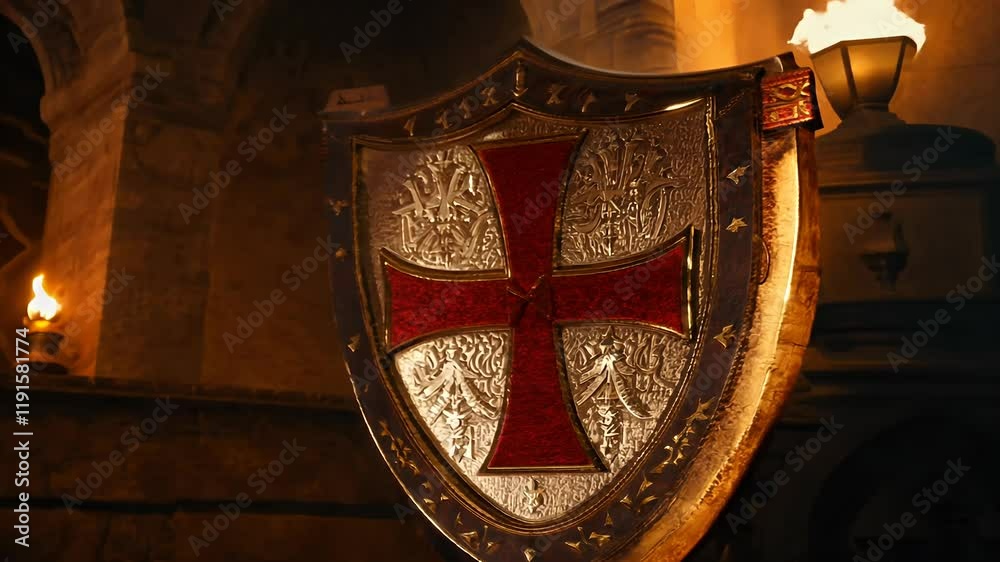 schild wappen tenpelritter shield templar shielded knight protect warrior crusader steel mediaeval signs cross seal scratch royals red ornament old noble monarchy isolated history historic heraldic